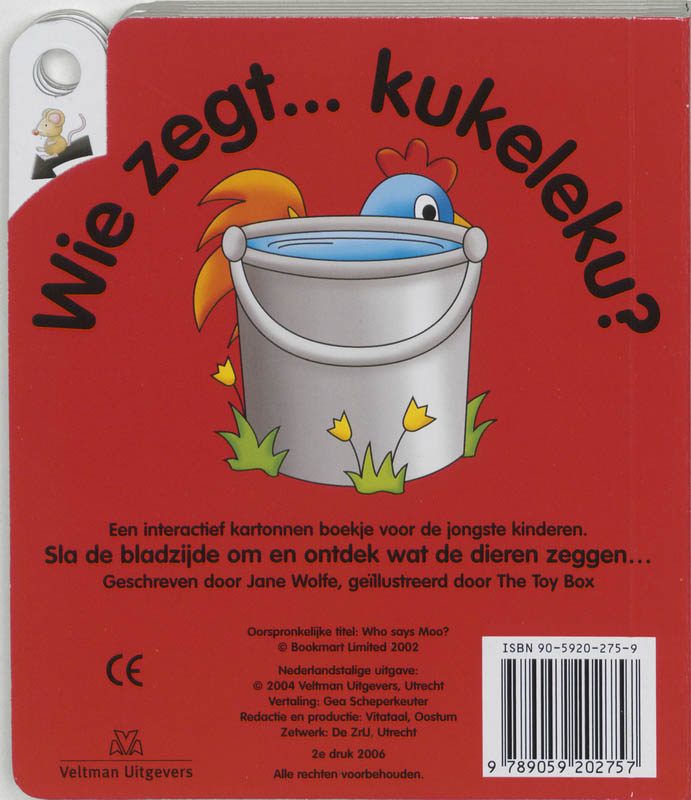 Achterkant van Wie zegt ... boe?