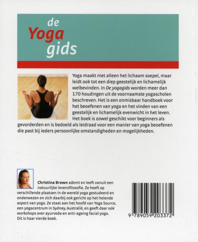 Achterkant van De yoga-gids