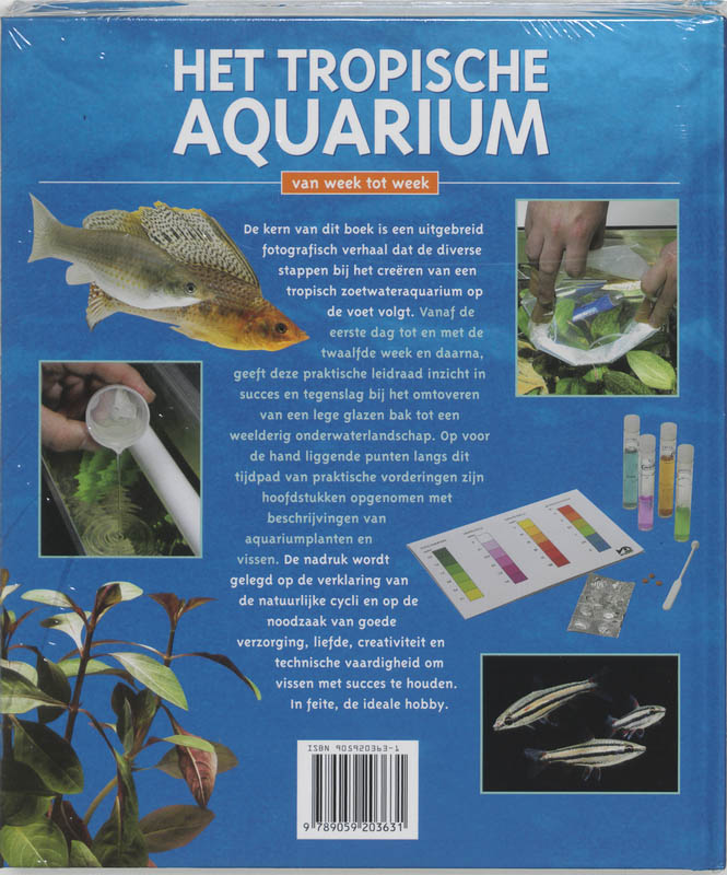 Achterkant van Het tropische aquarium van week tot week
