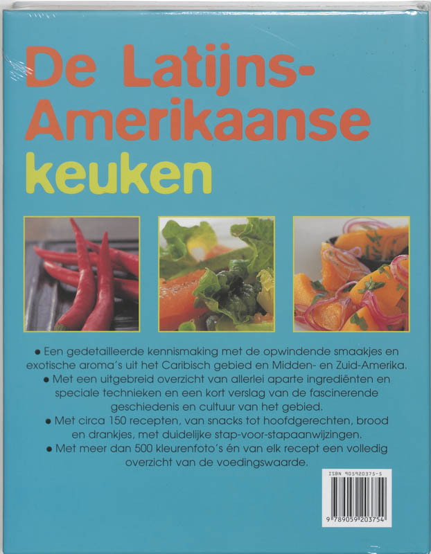Achterkant van De Latijns-Amerikaanse keuken