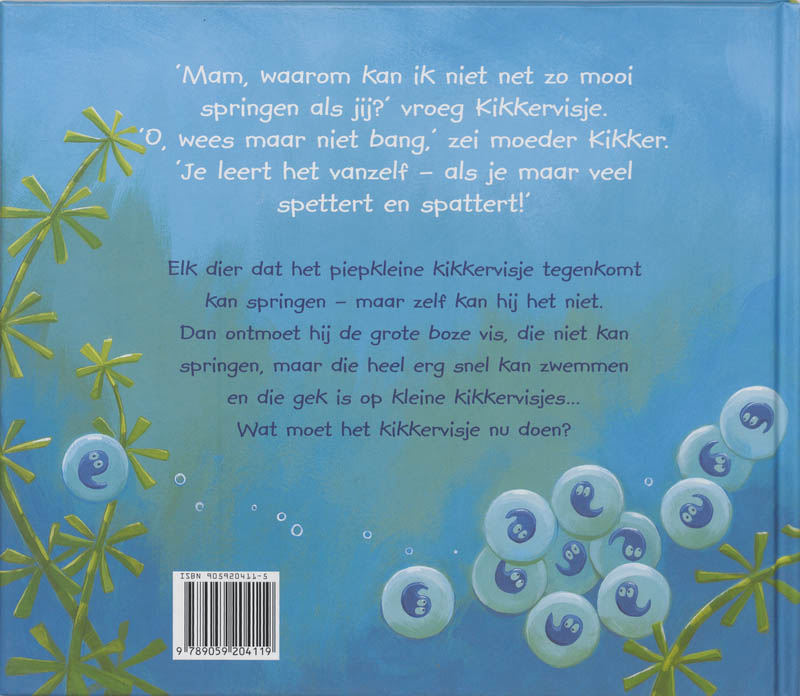 Achterkant van Het kleine kikkervisje