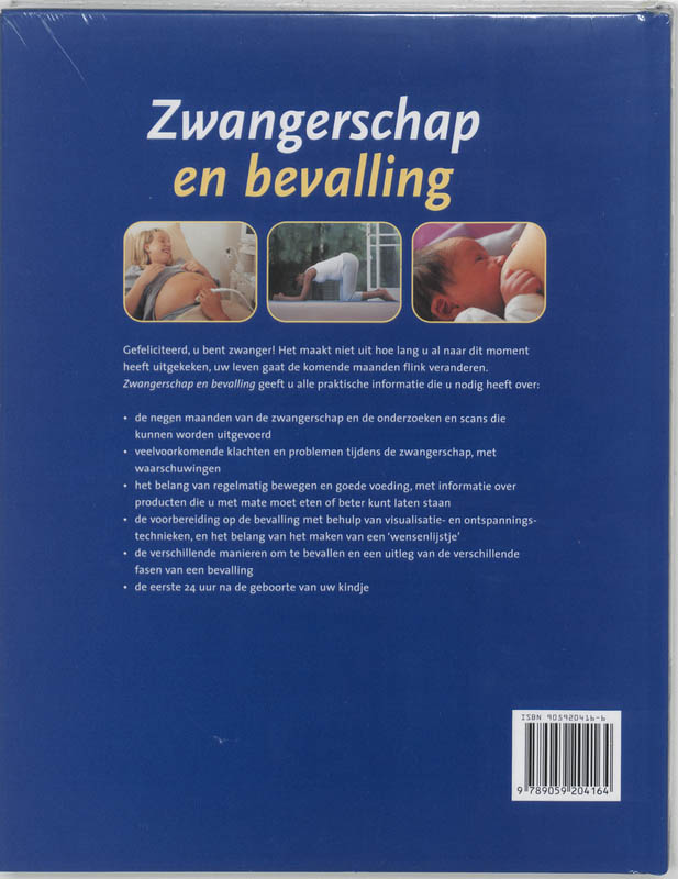 Achterkant van Zwangerschap & bevalling