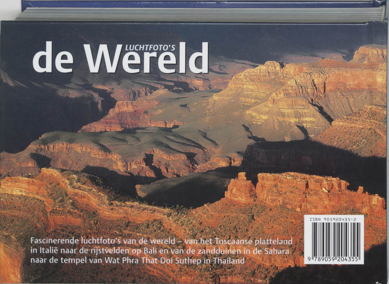 Achterkant van Luchtfoto's van de wereld