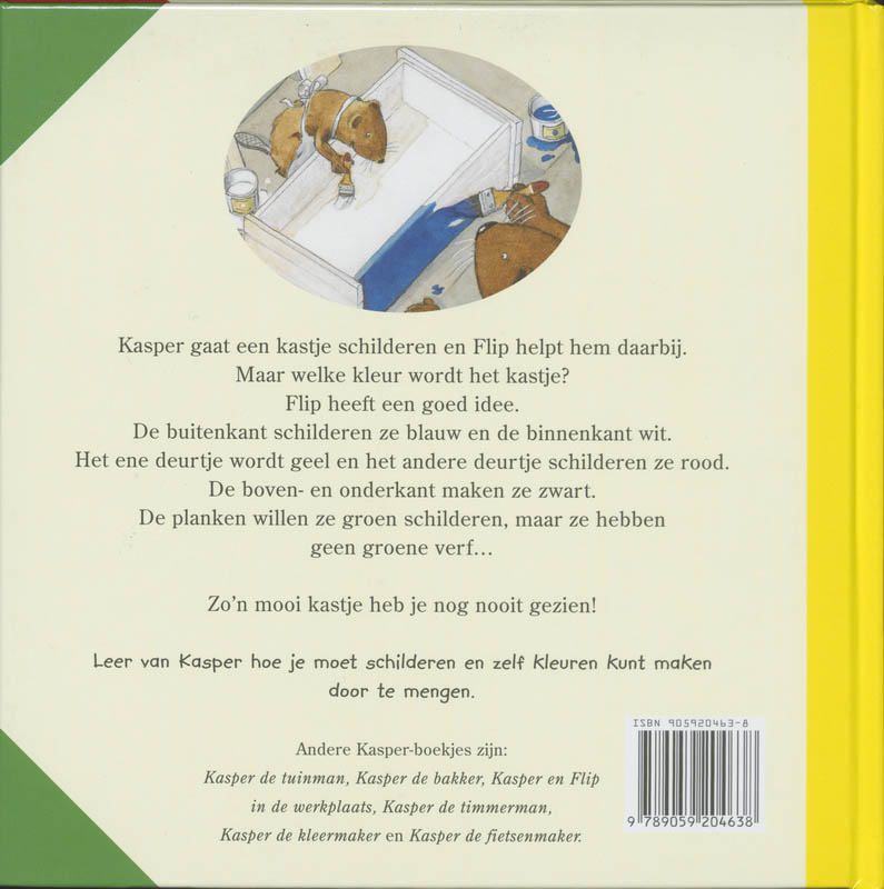 Achterkant van Kasper de schilder