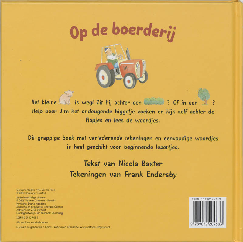 Achterkant van Op de boerderij
