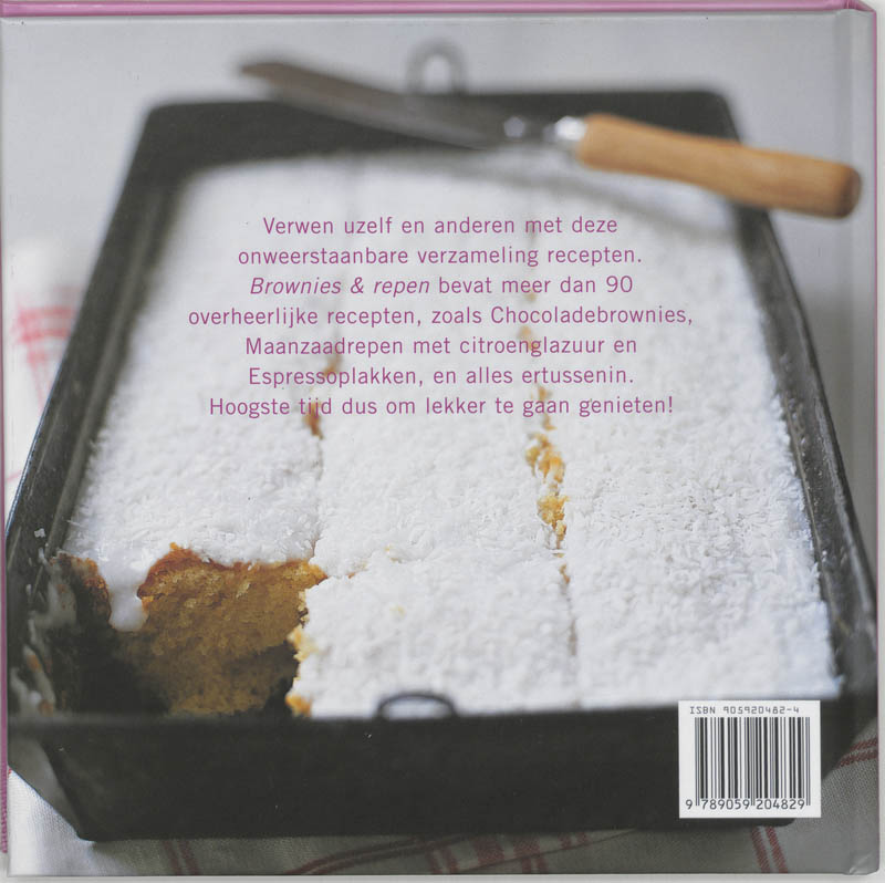 Achterkant van Brownies & repen