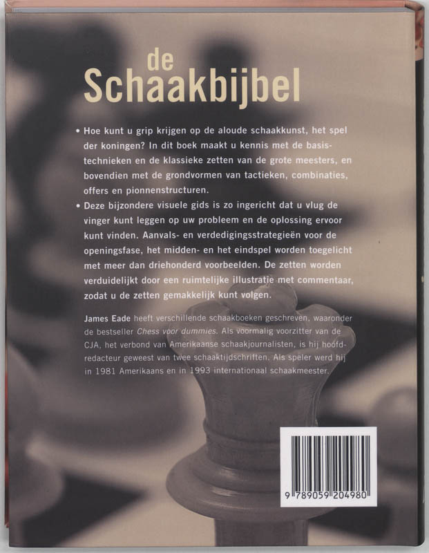 Achterkant van De schaakbijbel
