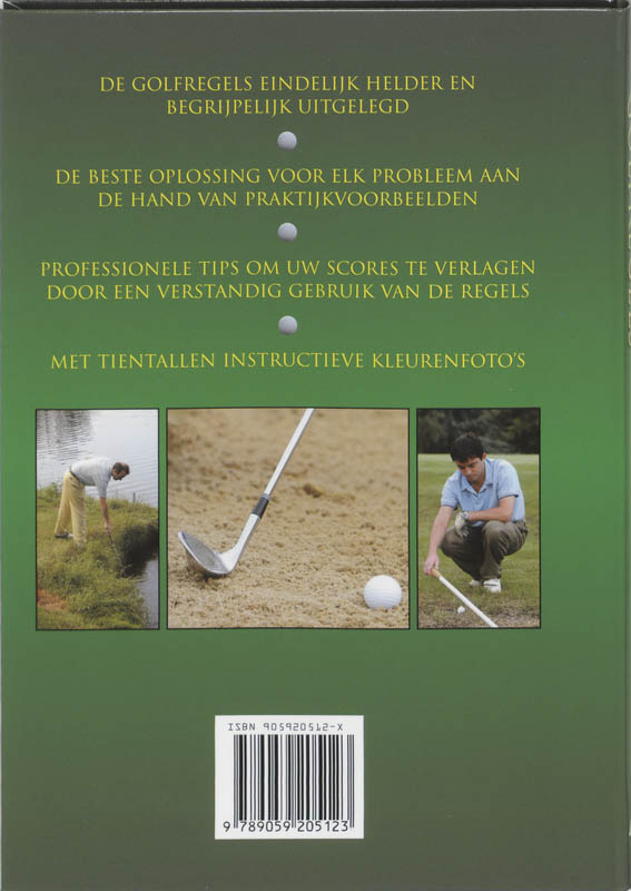 Achterkant van Golfregels