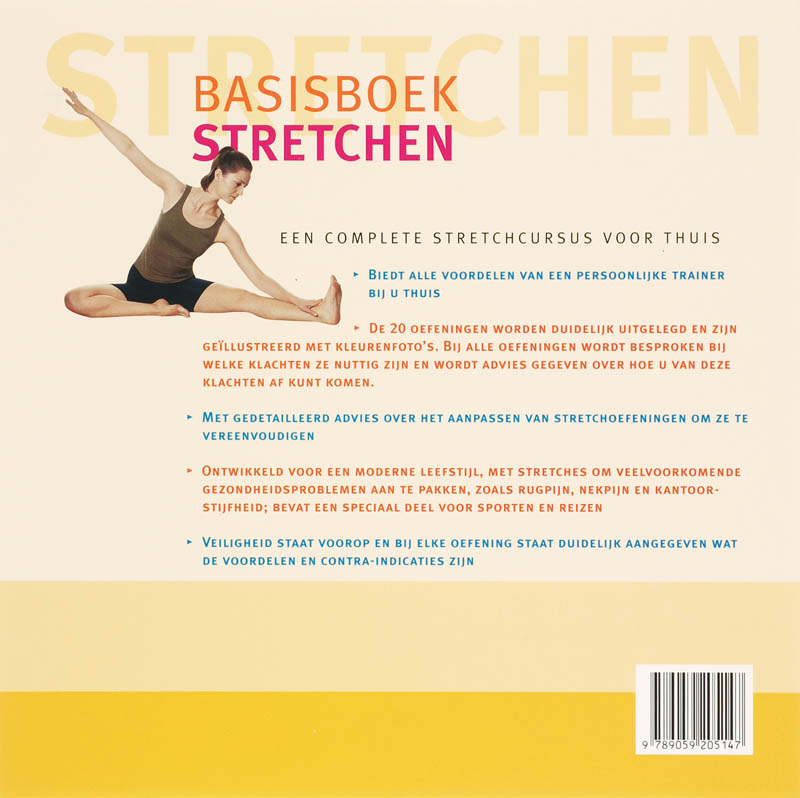 Achterkant van Basisboek stretchen