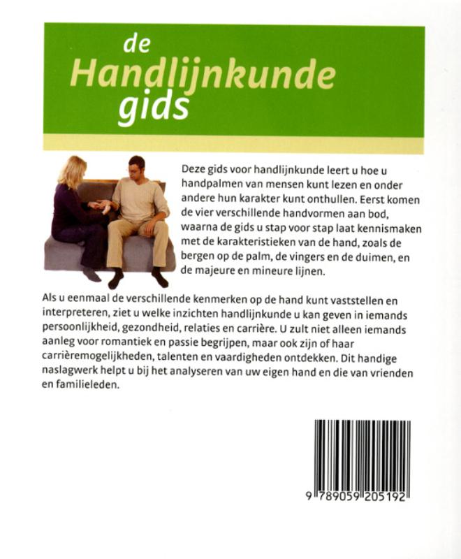 Achterkant van De handlijnkundegids