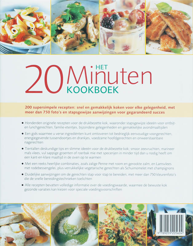 Achterkant van Het 20 minuten kookboek