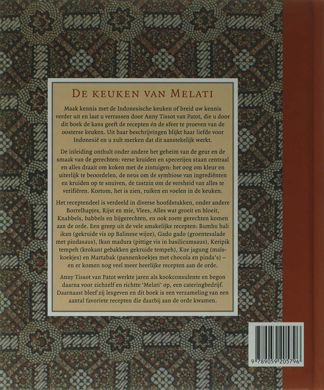 Achterkant van De keuken van Melati