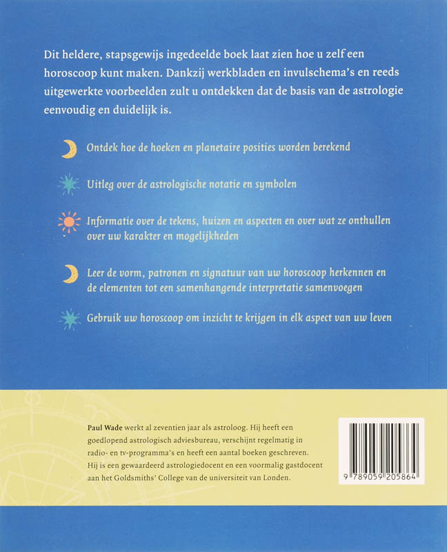 Achterkant van Astrologie