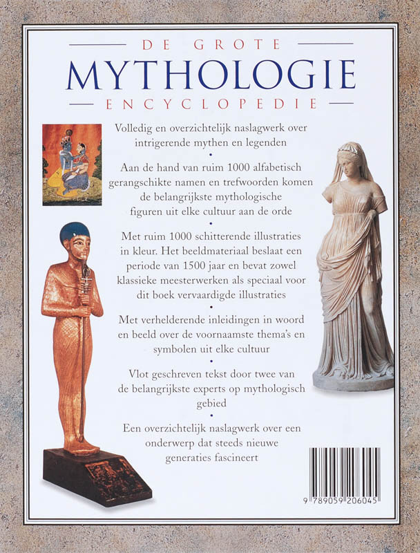 Achterkant van De grote mythologie encyclopedie
