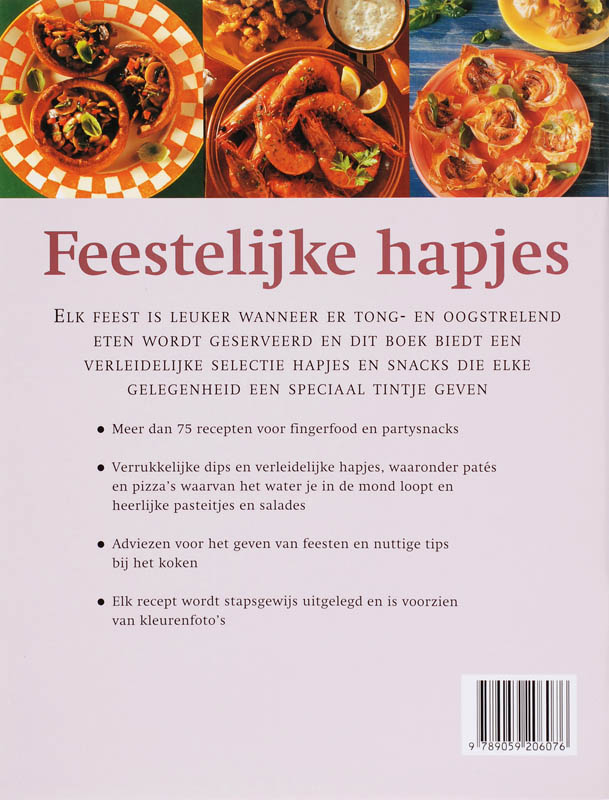 Achterkant van Feestelijke hapjes
