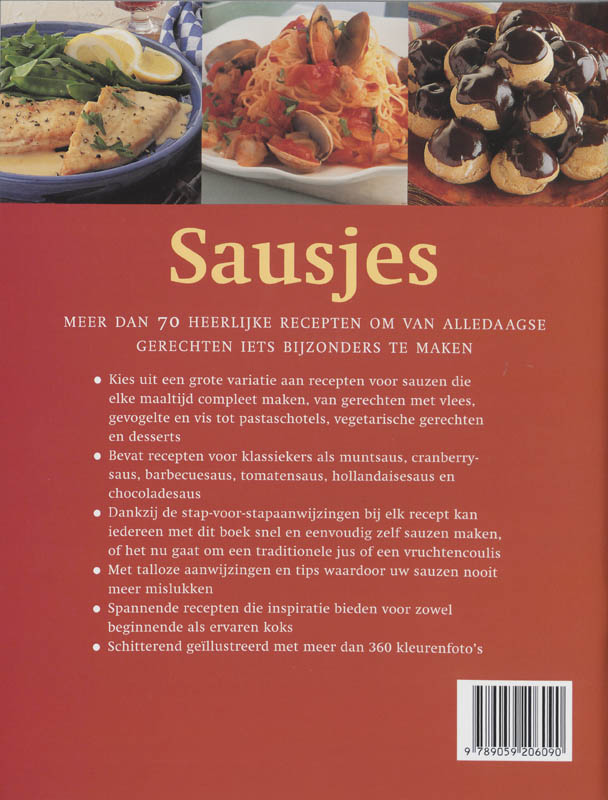 Achterkant van Sausjes