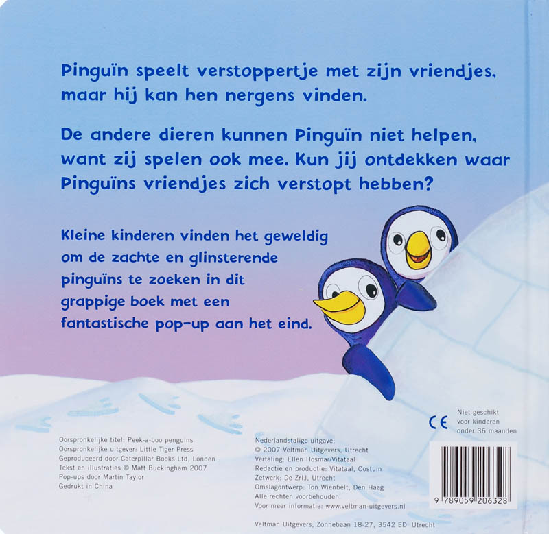 Achterkant van Waar zijn de pinguins?