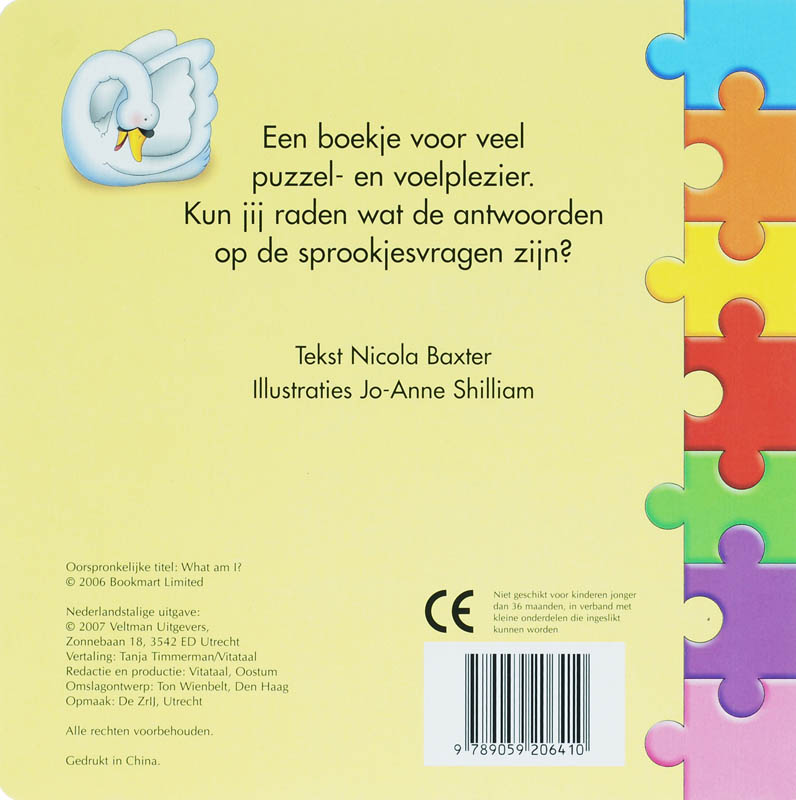 Achterkant van Wat ben ik?