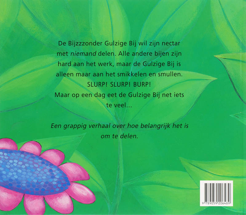 Achterkant van De bijzzzonder gulzige bij