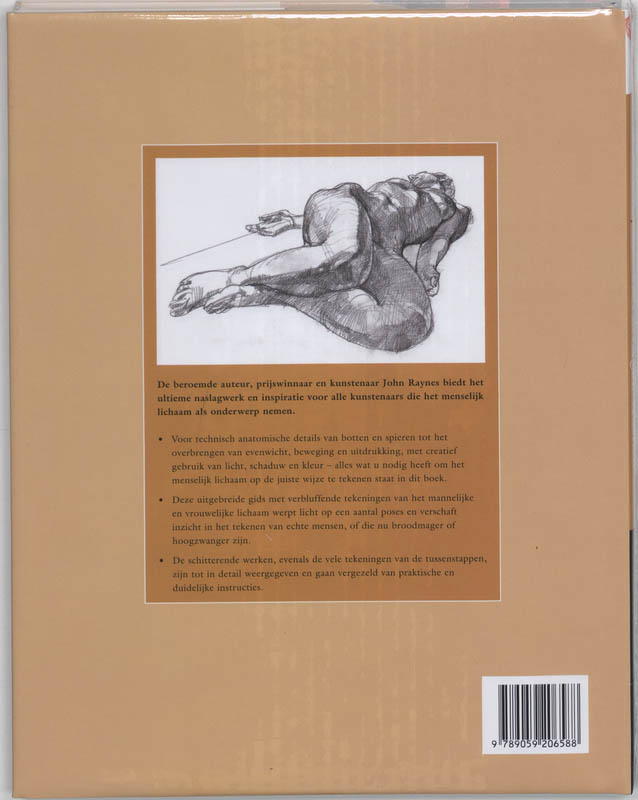 Achterkant van Anatomie en figuurtekenen