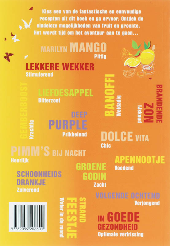 Achterkant van Easy juicing
