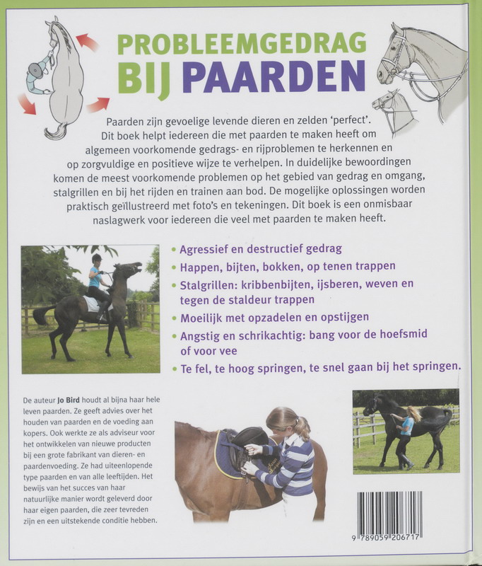 Achterkant van Probleemgedrag bij paarden