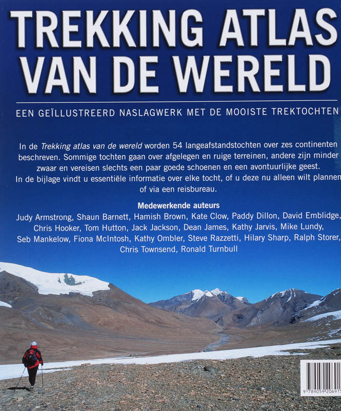 Achterkant van De trekking atlas van de wereld