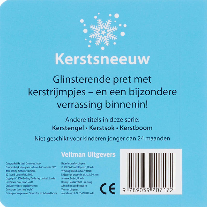 Achterkant van Kerstsneeuw