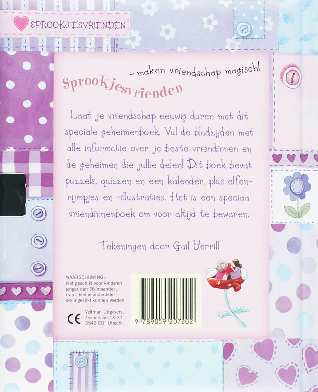 Achterkant van Mijn vriendschapsboekje