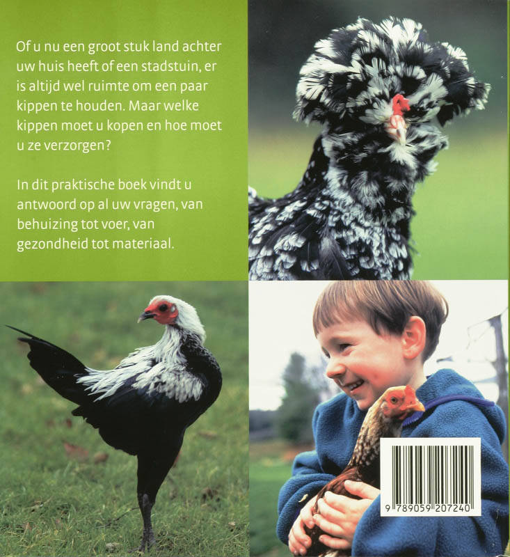 Achterkant van Kippen handboek