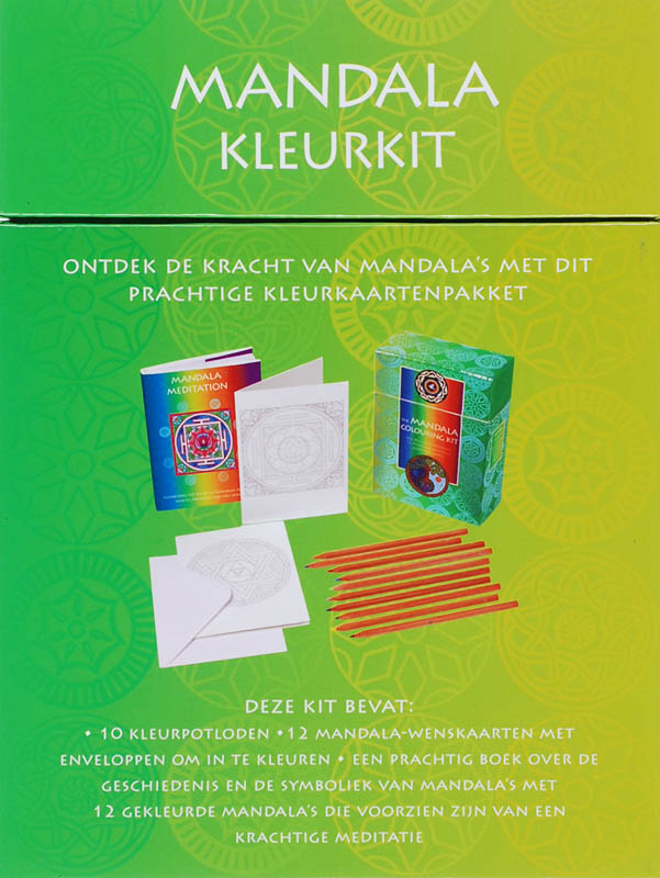 Achterkant van Mandala kleurkit