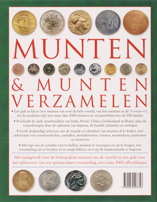 Achterkant van Munten & munten verzamelen