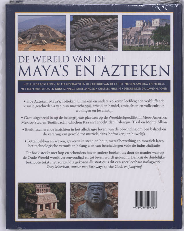 Achterkant van De wereld van de Maya's en Azteken