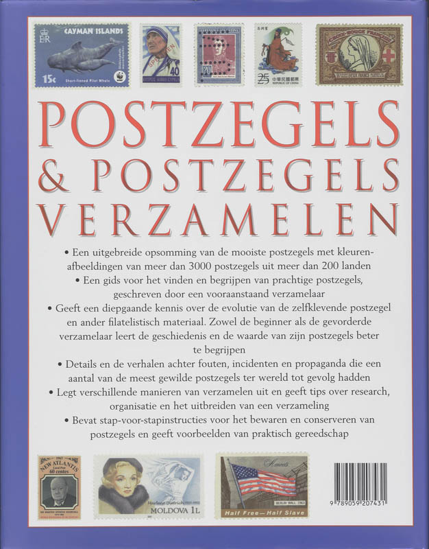 Achterkant van Postzegels & postzegels verzamelen