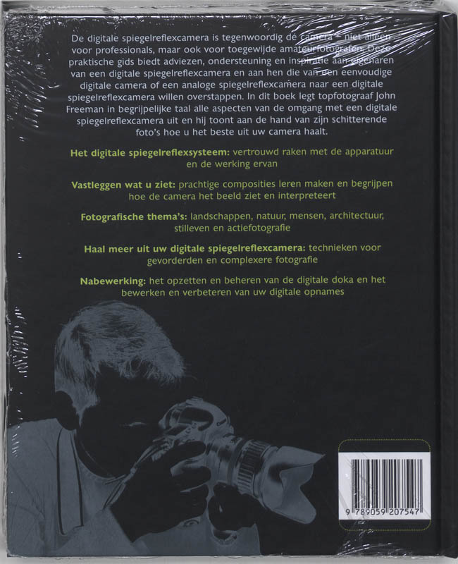 Achterkant van Handboek DSLR