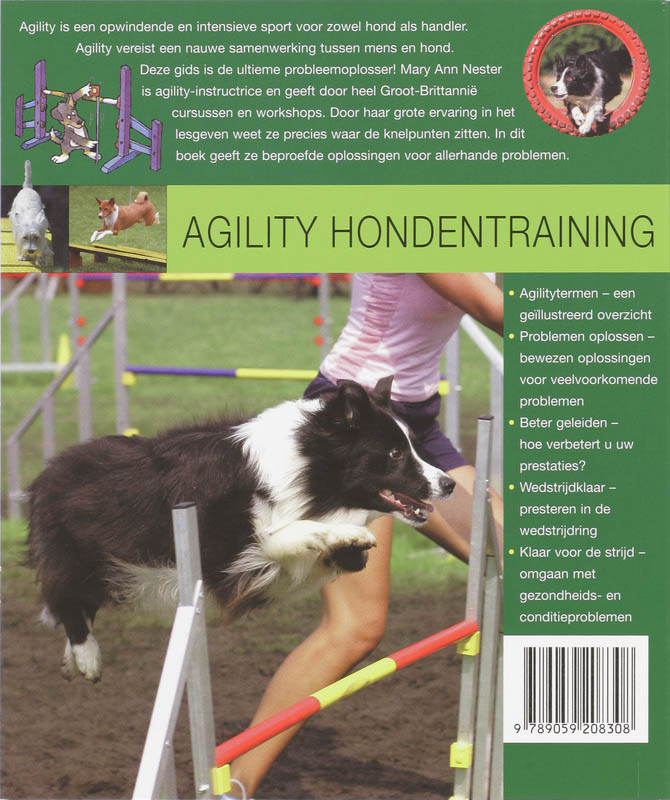 Achterkant van Agility hondentraining