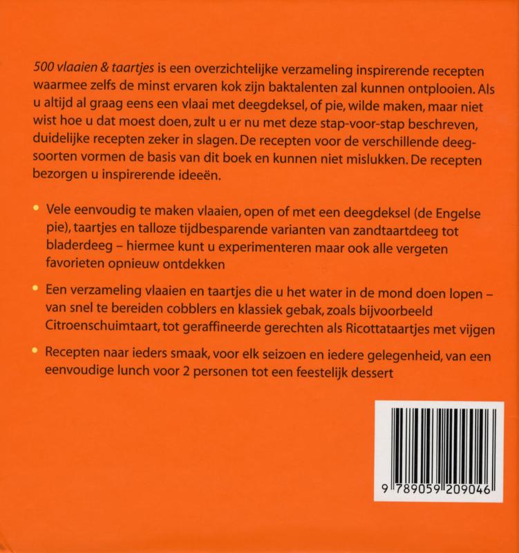 Achterkant van 500 vlaaien & taartjes