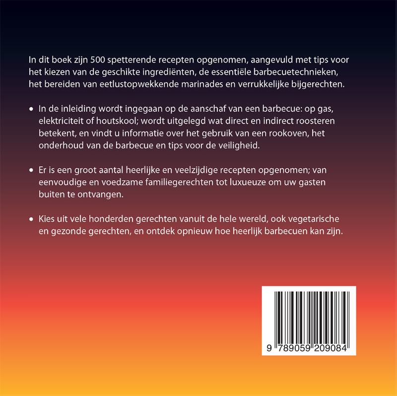 Achterkant van 500 barbecuegerechten