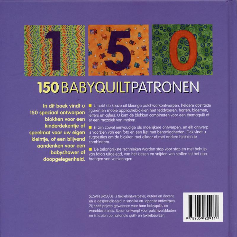 Achterkant van 150 babyquilt patronen