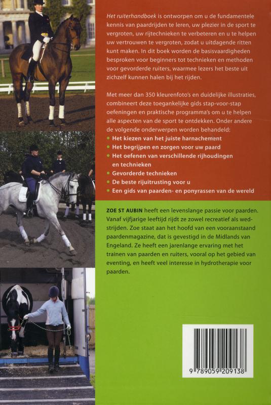 Achterkant van Het ruiterhandboek