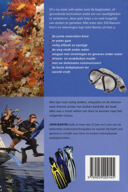 Achterkant van Het handboek scuba-duiken