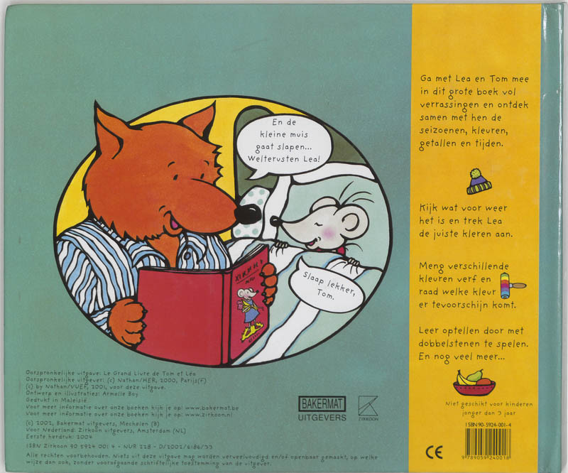 Achterkant van Het grote boek van Tom en Lea