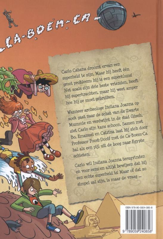 Achterkant van De schat van de zwarte mummie