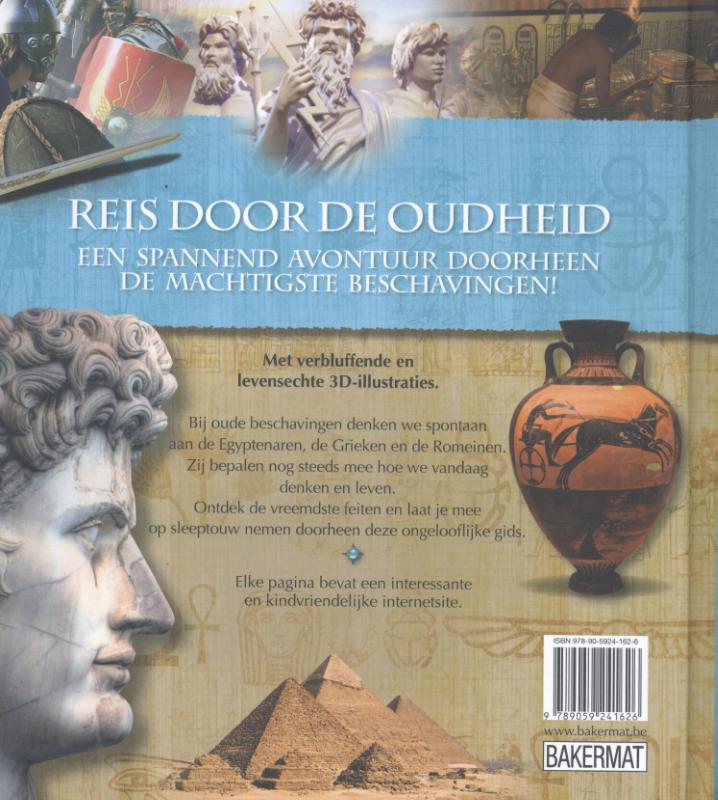 Achterkant van Reis door de oudheid