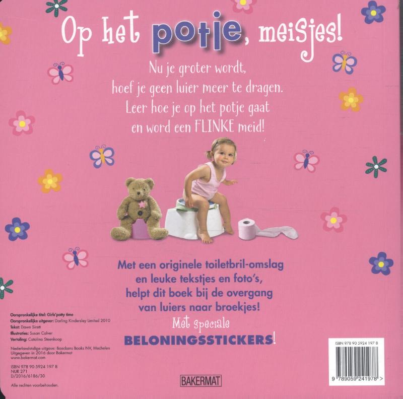 Achterkant van Op het potje