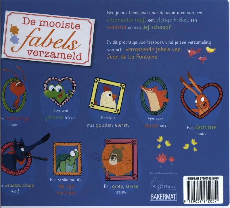 Achterkant van De mooiste fabels verzameld