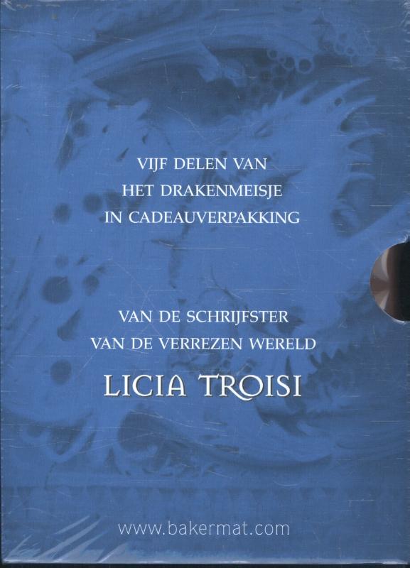 Achterkant van Drakenmeisje cadeaubox