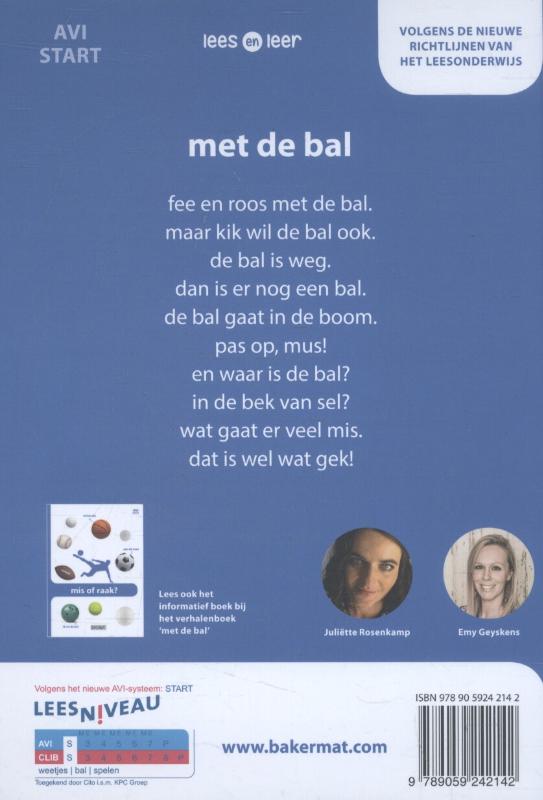 Achterkant van Met de bal
