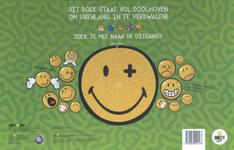 Achterkant van Mijn eerste Smiley doolhovenboek