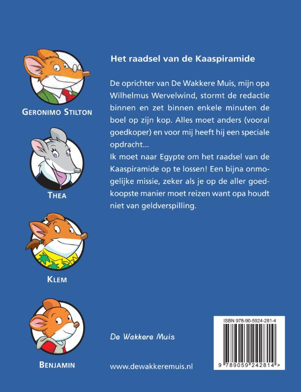 Achterkant van Het raadsel van de Kaaspiramide